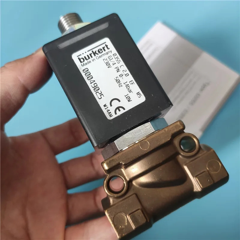 Burkert0355 2위치 3방향 고온 저항 솔레노이드 밸브