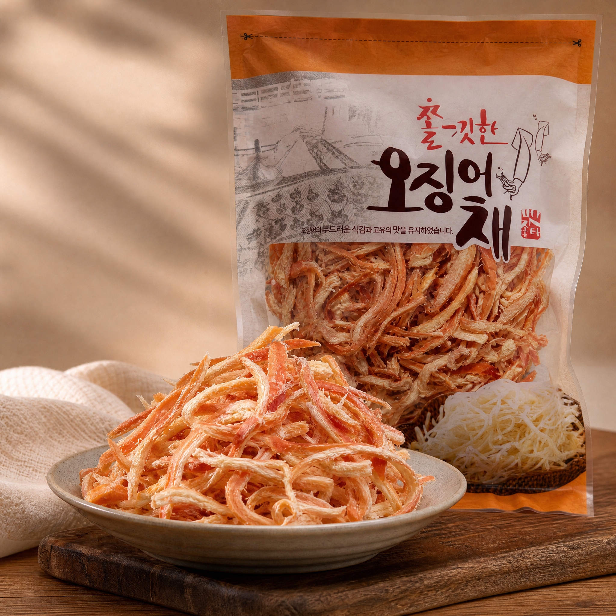 진도물산 국내가공 홍진미채 300g - 상품 이미지