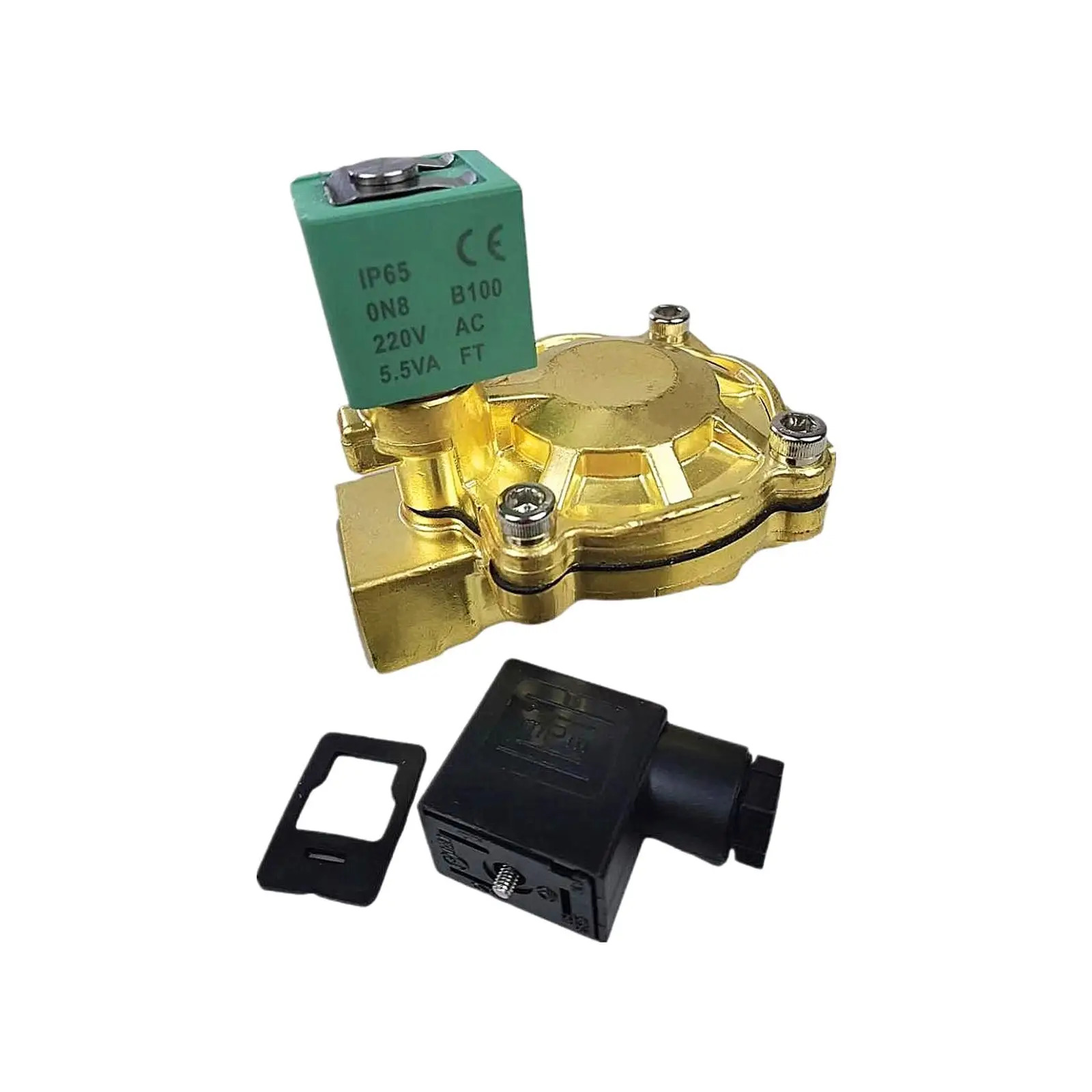 솔레노이드 밸브 SCE238D005 AC220V G1 인치 DN25 32mm 워터 구리 에어 DC24V