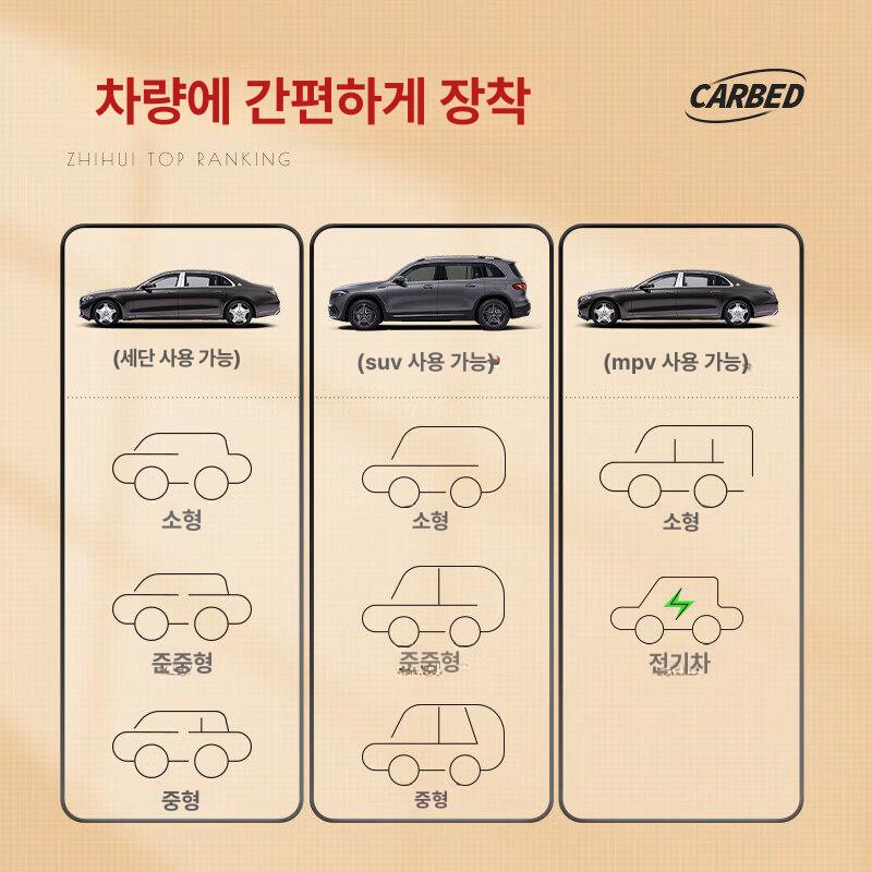 패드 차량용매트리스 차박용품 뒷좌석 승용차 조수석 세단 접이식매트 휴식 평탄 - 상세 이미지 5