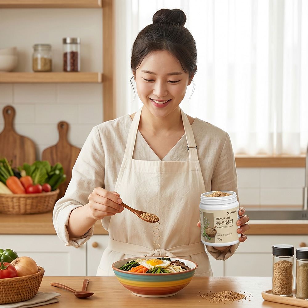 국산 볶은 참깨 효능 볶음참깨 210g - 상세 이미지 4