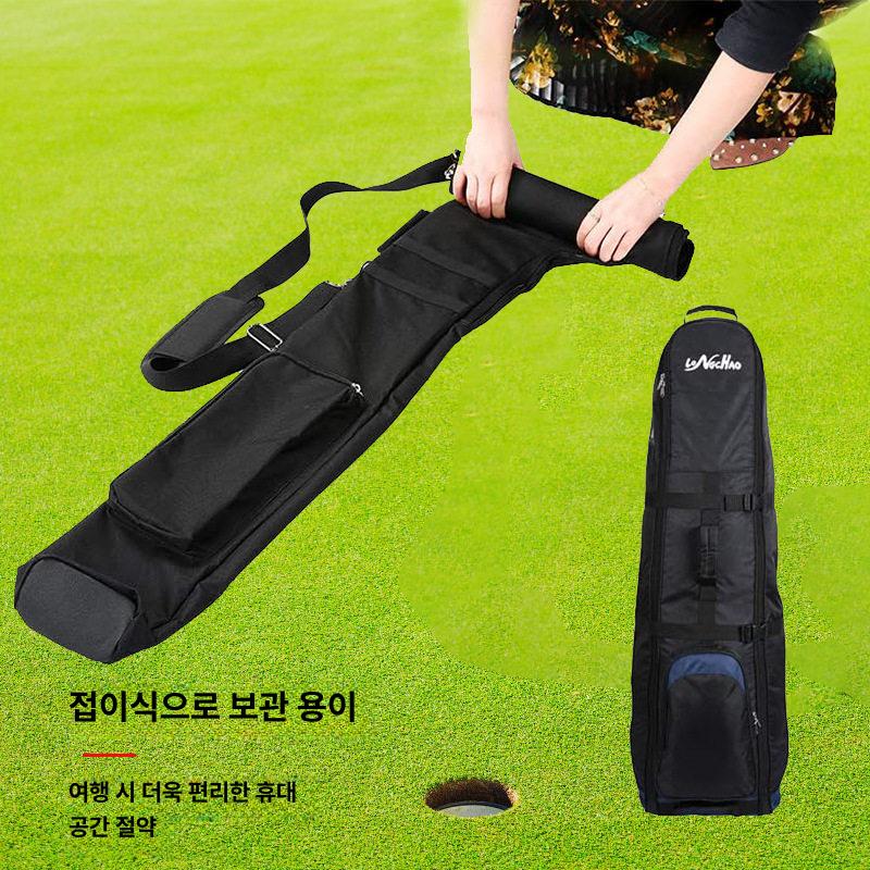 소형 골프백 커버 조절 디바이더 가방 스트랩 포켓 클럽 캐디백 캐리어 스탠드백 후드 - 상세 이미지 4