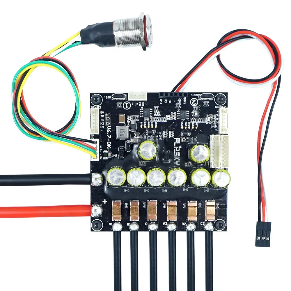 DIY 전기 스케이트 보드 제어 모터 업그레이드 버전 듀얼 드라이브 V6.7 통합 브러시리스 ESC