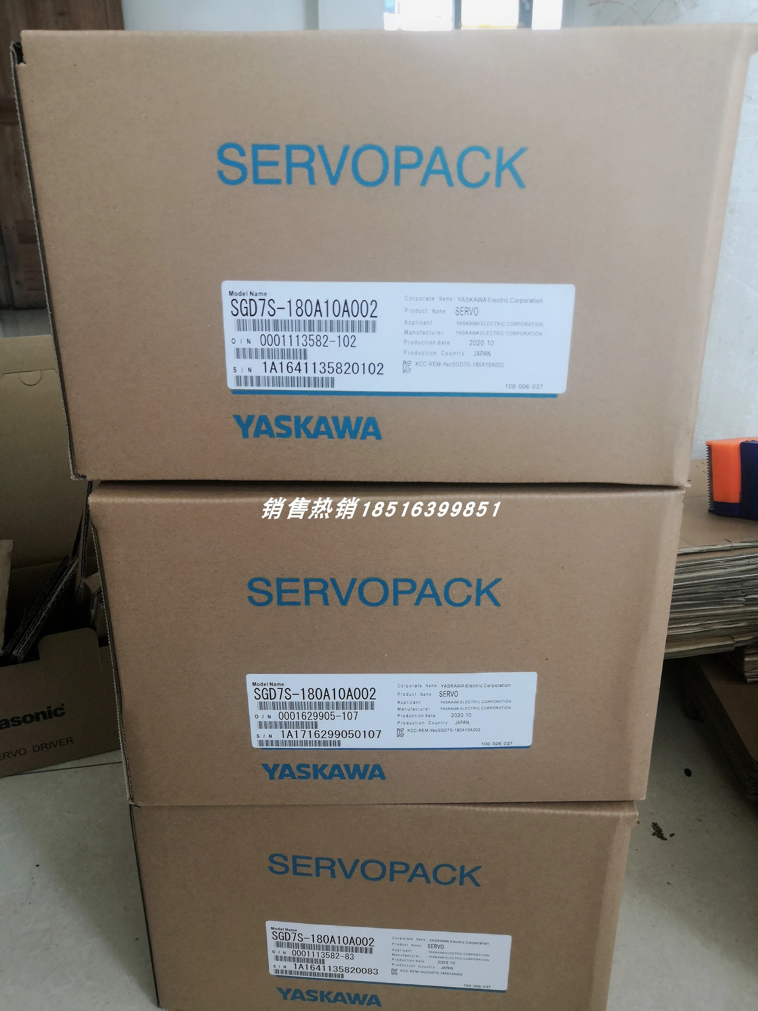 Yaskawa 서보 드라이버 오리지널 신 SGD7S-180A10A002/SGD7S-180A10B202