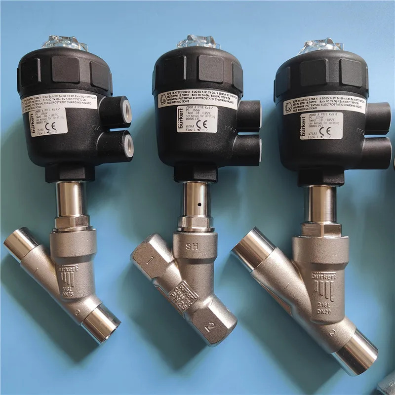 Burkert2000 공압 앵글 시트 밸브 DN15 20 25 32 40 50 65