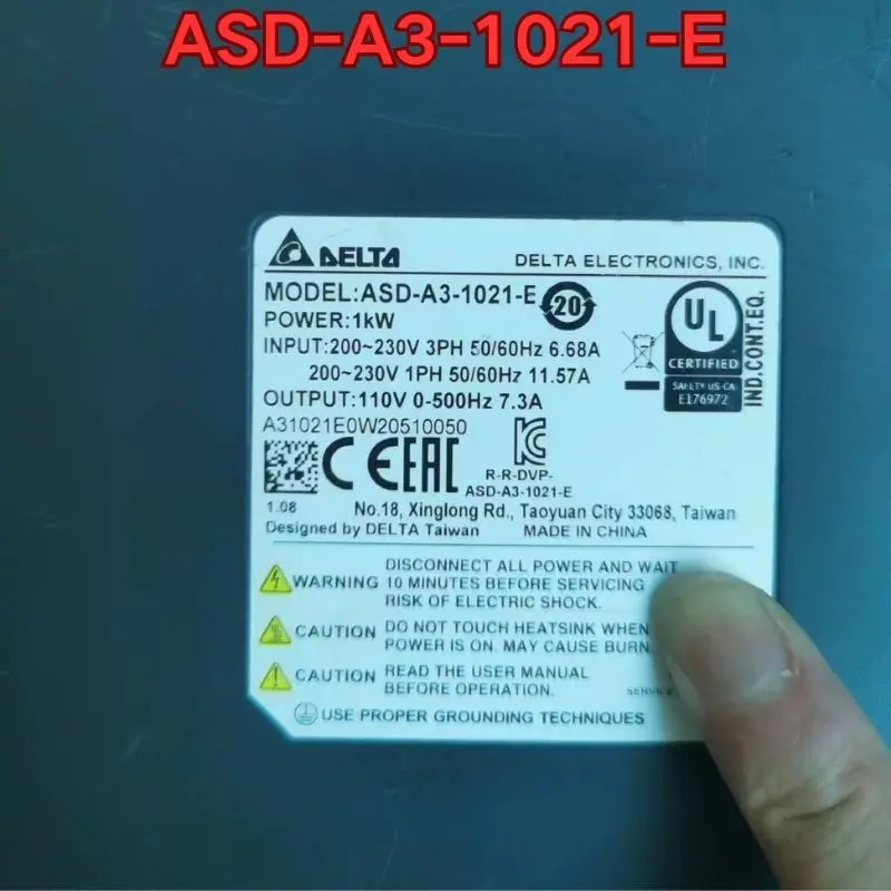 리퍼 ASD-A3-1021-E 서보 드라이브 기능 정상