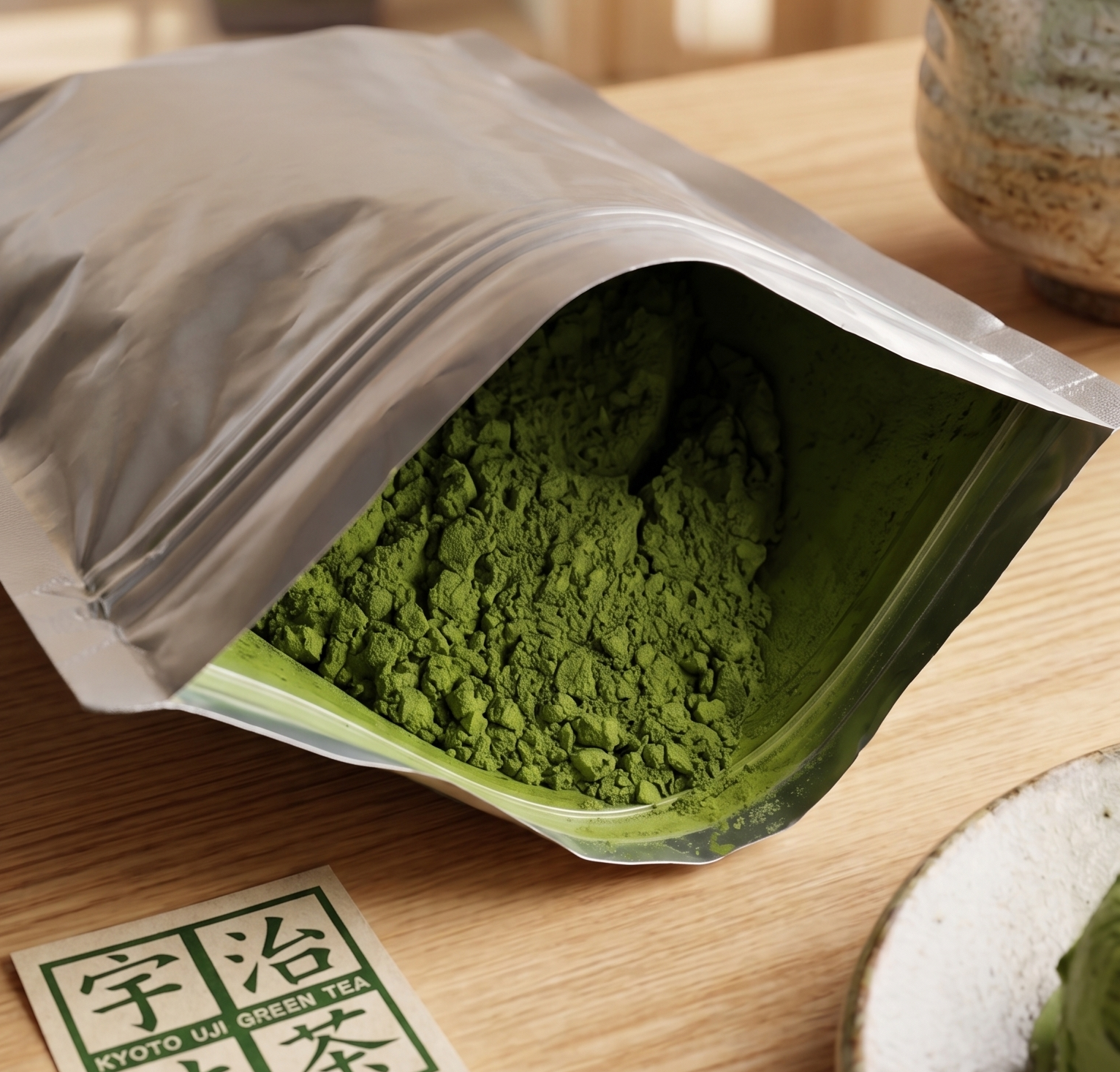 일본 교토 우지 말차가루 1kg 고급 업소 스시집 순수 말차파우더 대용량 분말 - 상품 이미지