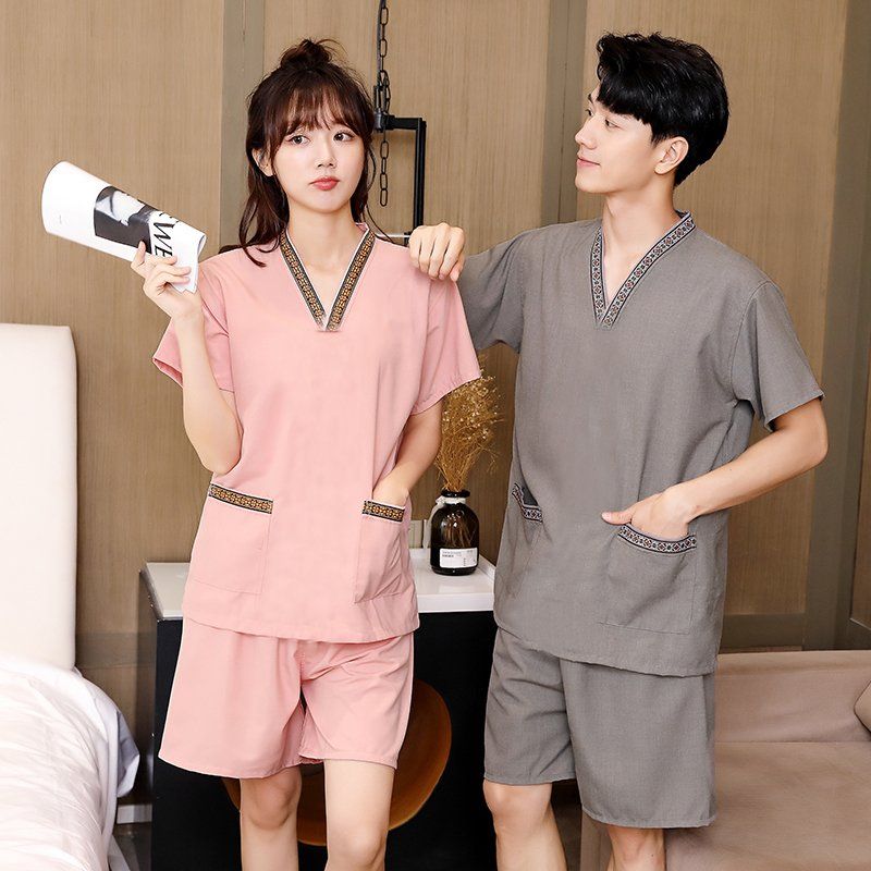 찜질방용 단체복 마사지 마사지복 사우나 숯가마 남녀 찜질복 황토방 - 상세 이미지 3