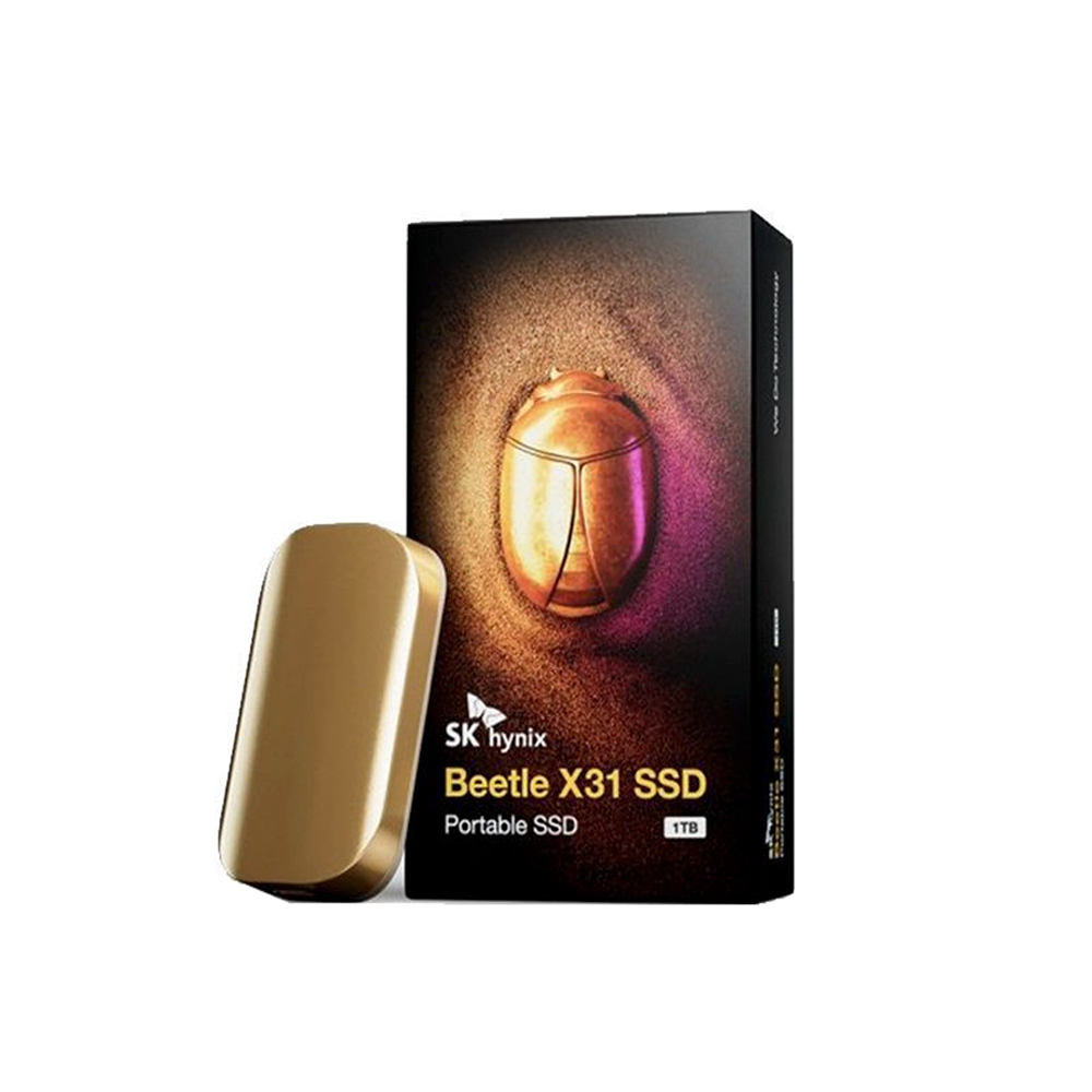 SK하이닉스 Beetle X31 외장SSD 1TB 전용케이스 샴페인골드 - 메인 이미지