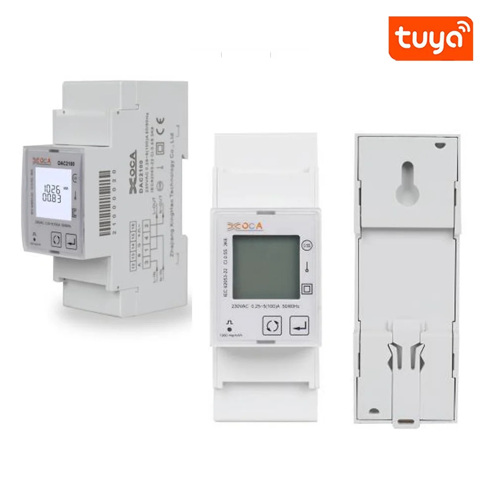 스마트 단상 미터 ZigBee 회로차단기 80A 다속도 레일 미터링