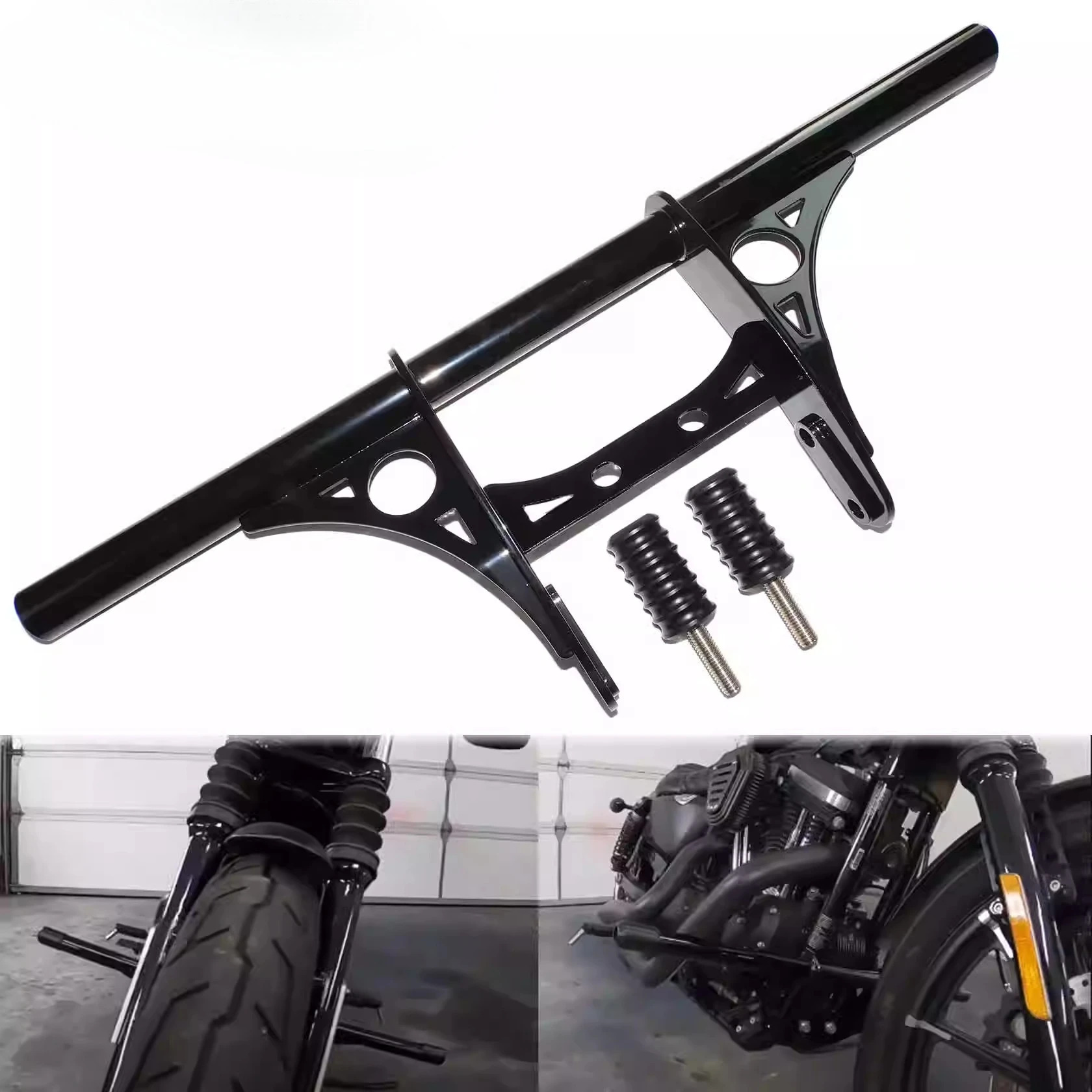 Harley Sportsman XL883 X1200 수정된 앞 범퍼 단어 보호 바 안티 드롭 바부품
