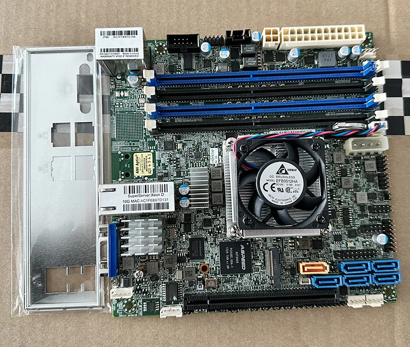 Supermicro X10SDV-16C-TLN2F 서버 ITX 메보드 XEON D1581 듀얼기가비트 네트워크 포트 Synology NAS