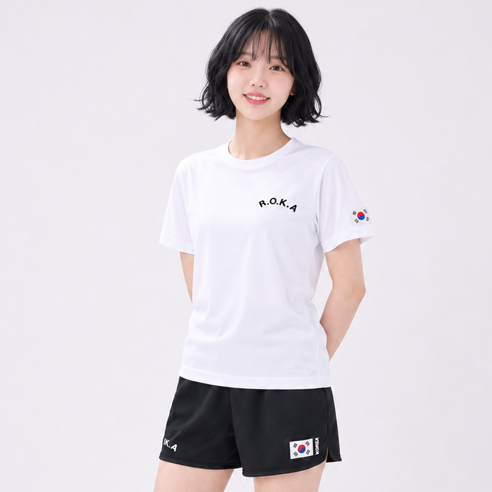 드라이핏 로카 반팔 티셔츠 라운드 기능성 기본티 남성 검정 - 상세 이미지 4