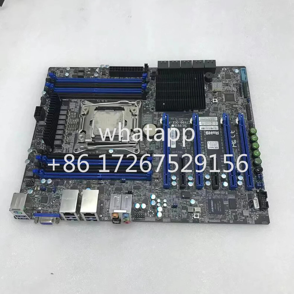 Supermicro C7X99-OCE-F 데스크탑 마더보드 LGA2011 코어 i7 E5-1600/2600 v3/V4 프로세서 DDR4 PCI-E3.0
