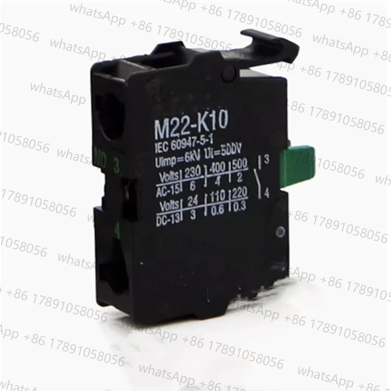 10PCS M22-K10 버튼 표시기 1개정상 보조 접점 새 원본