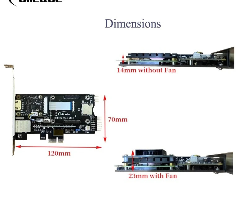 PCle IP Pi Overip Blikvm 라즈베리 V3 모Pikvm HDMI CSI KVM