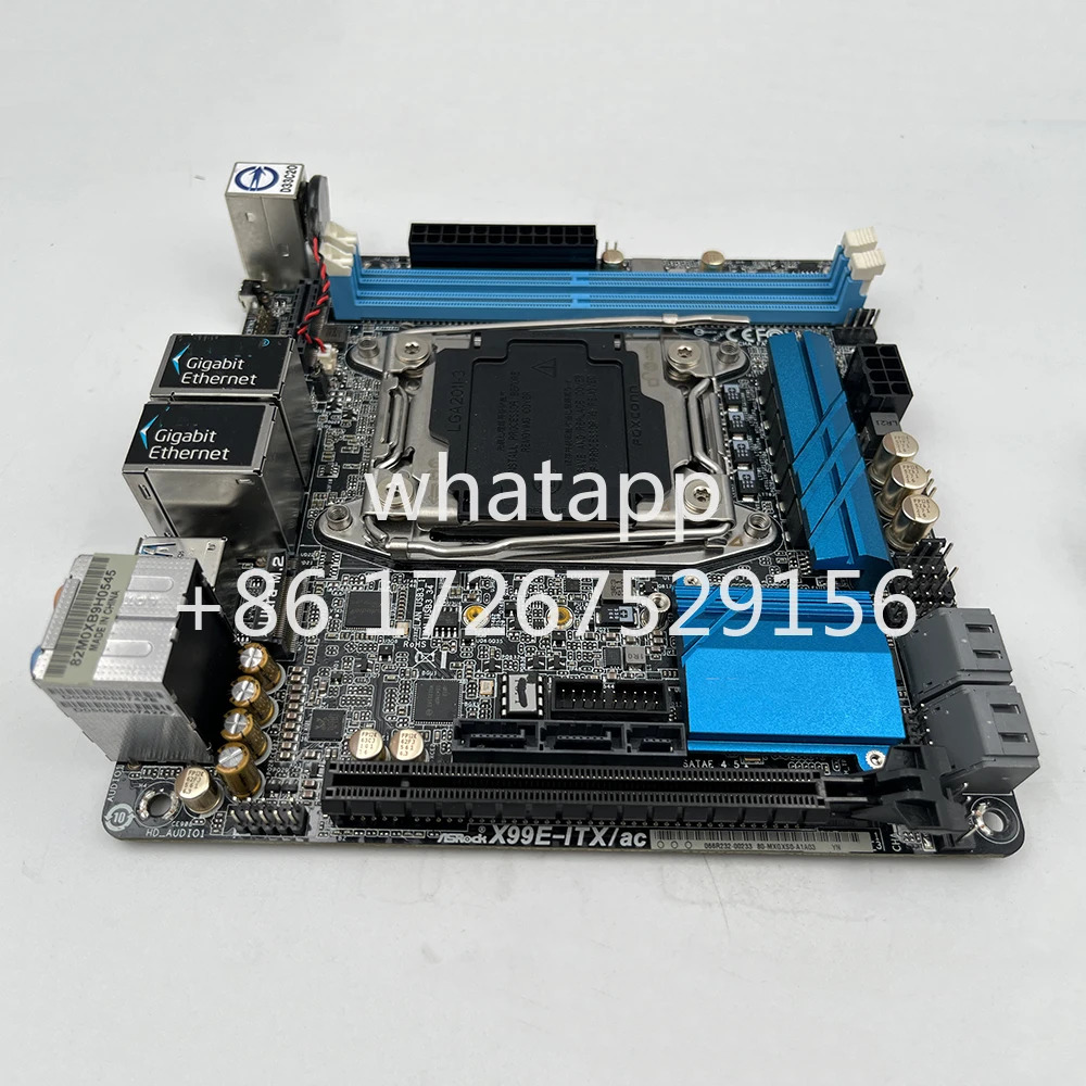 ASRock호환 X99E-ITX/ac 2011 V3 지원 i7 5960 xE5-2699 V4 2680 V3CPU 마더보드