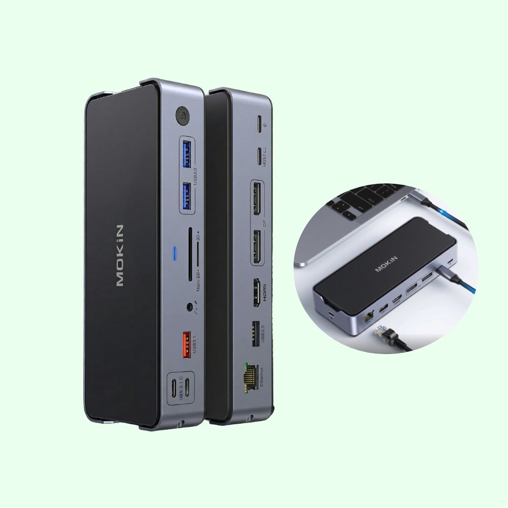 15in1 도킹스테이션 HDMI C타입 DP USB 멀티 허브 노트북 모니터 - 상품 이미지