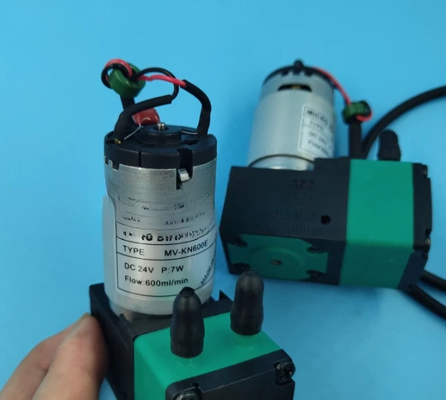 마이크로 다이어프램 펌프 MV-KN600E 잉크젯 프린터 플로라 LJ3204 LJ3208 LJ520 UV 잉크 7W 24V DC 600ml/분 신