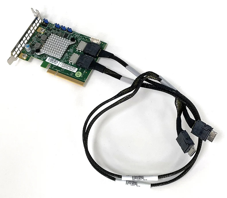 AOC-SLG3-2E4T NVMe u.2 하드 어댑터 카드 OCuLink SFF-8611 확장
