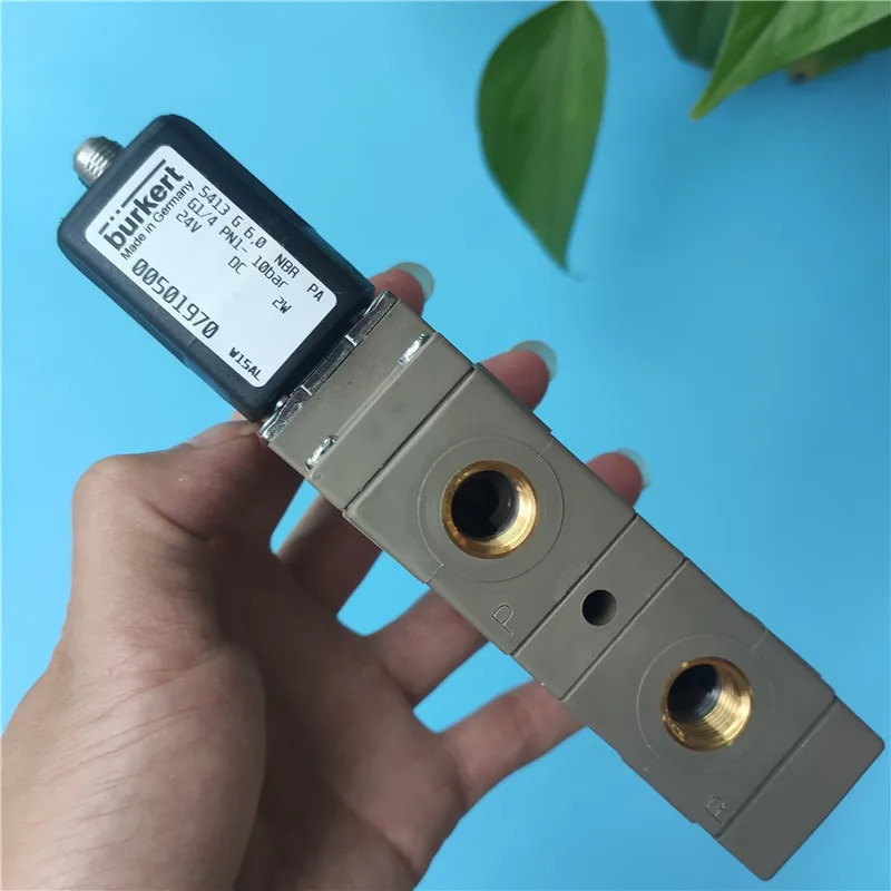 Burkert 솔레노이드 밸브 5413 24V 230V 공압 리케이션2위치 4방향 피스톤