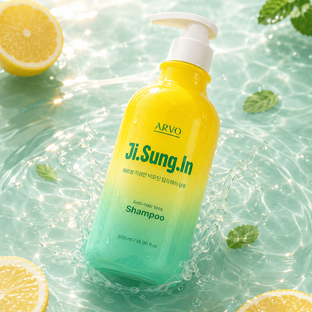 아르보 지성인 비오틴 탈모완화 지성두피 약산성 물샴푸 두피케어 레몬민트, 500ml, 1개 - 상세 이미지 2