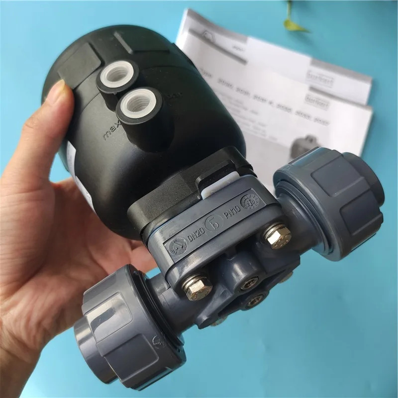 Burkert2030 공압 다이어프램 밸브 양방향 PP PVC 스플라이스 Baode