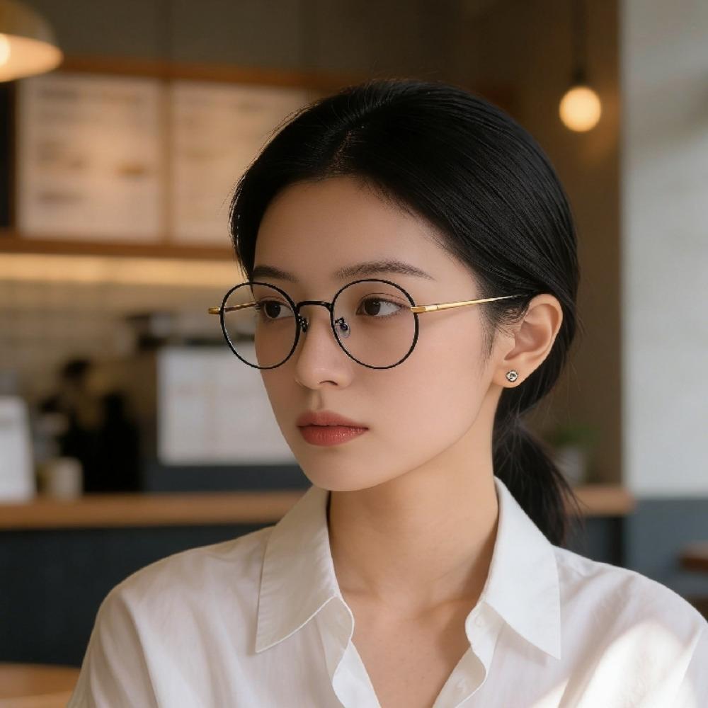 일본 수입 수제 원형 안경테 핸드메이드 복고 프레임 김구안경 - 상세 이미지 4