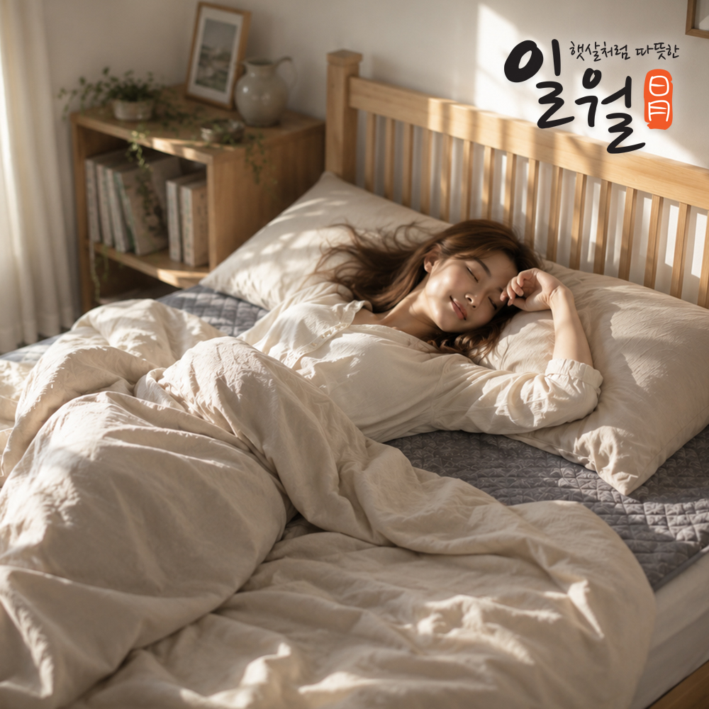 일월 블랙오닉스 초절전형 워셔블 카본 탄소 전기매트 카본매트 전기장판 더블 - 상품 이미지