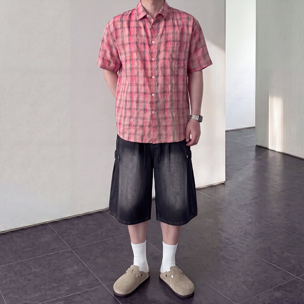 린넨반팔셔츠 남자반팔남방 이미지 8