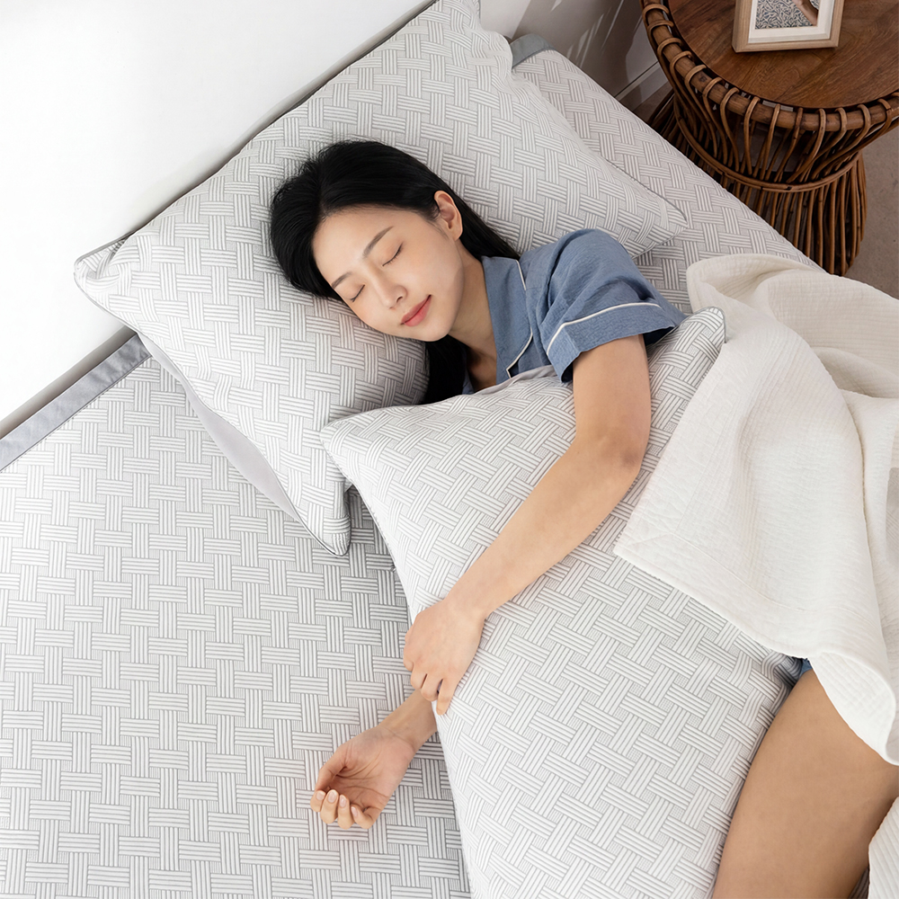 한일의료기 냉감패드 3D 에어매쉬 침대 커버 매트 쿨패드 여름 이불 - 상세 이미지 5