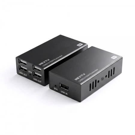 NEXT 리파인 UL1 USB2.0 4포트 UTP 50M 거리 연장기 리피터 USB454