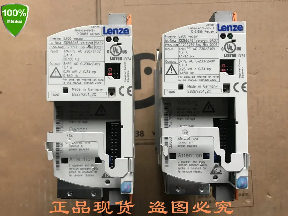 Lenze 단상 주파수 변환기 E82EV251K2C/E82EV251-2C 0.25KW
