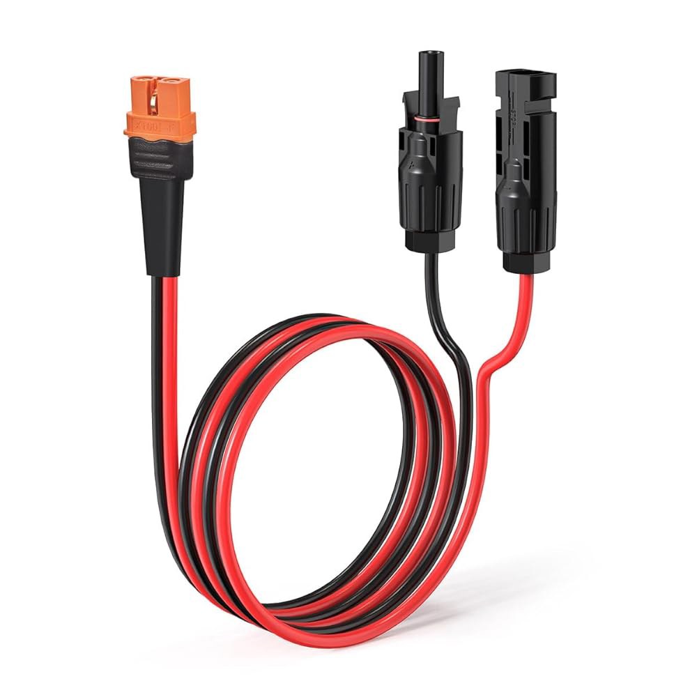 ELFCULB 10AWG 2FT 태양광-XT60i 케이블 2 10 25 35 50 75 100FT 태양광 커넥터와 휴대용 발전소용 XT60i 어댑터 (2FT) - 상품 이미지