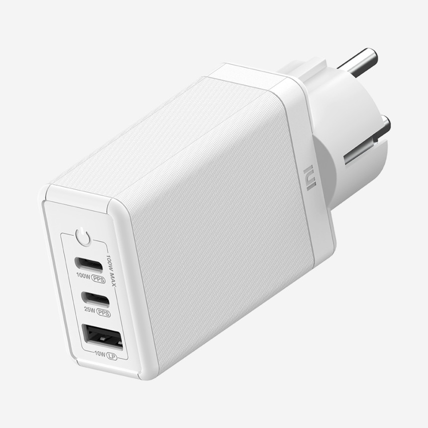 USB PD 100W PPS GaN 접지 멀티 초고속 충전기 GS610 화이트 사진 1