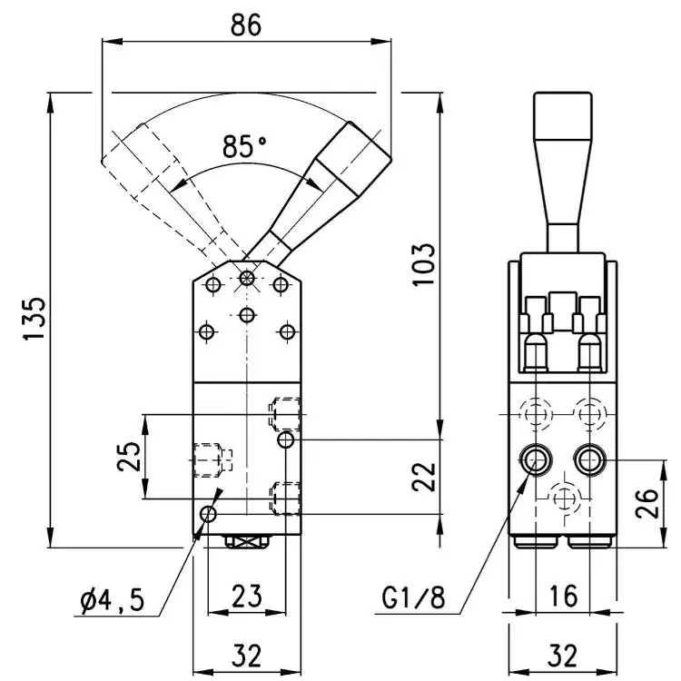 CAMOZZI Camozzzi 핸드 컨트롤 밸브 Bj158 900 188-900