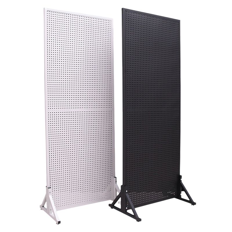 가벽 타공파티션 칸막이 사무실 접이식 무타공 철재 선반 50x120cm 화이트 - 상품 이미지