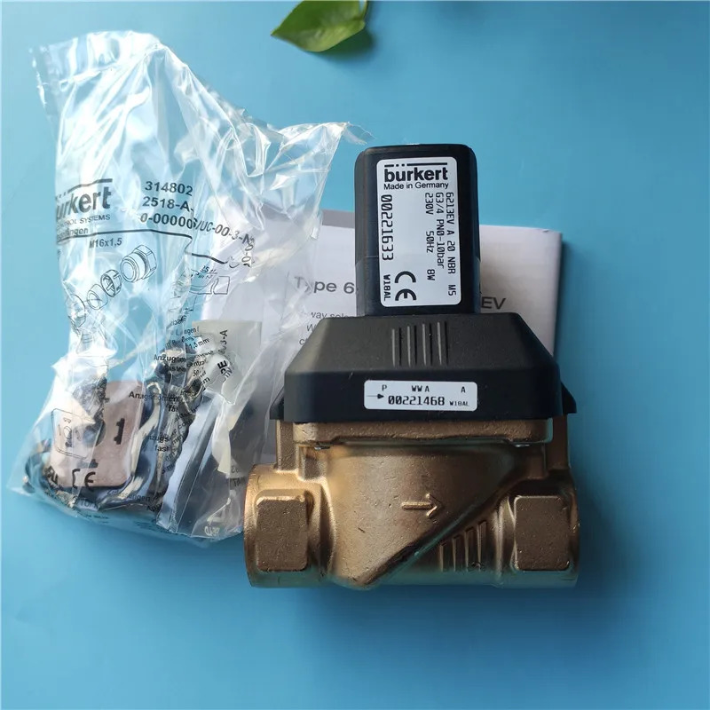 Burkert 6213EV 2위치 양방향 솔레노이드 밸브 00221598 00221633