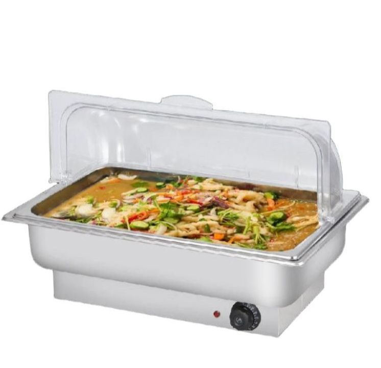 식당 국온장고 보온기 독립 업소용 투명 온장고 평면 반찬 물받이 이중칸 - 상세 이미지 3