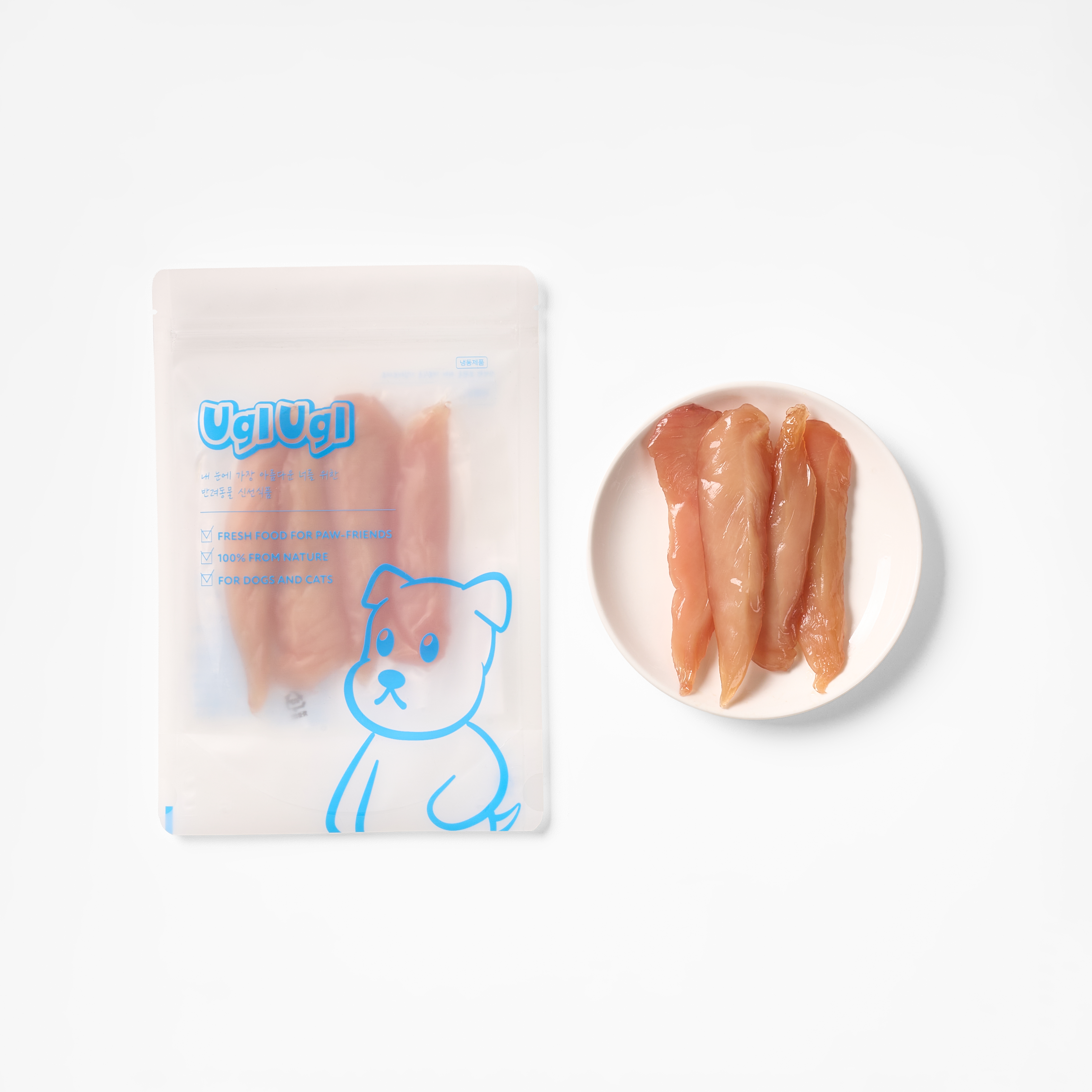 어글어글 반건조 육포 4종(닭/오리/흑돼지/말고기) 50g 강아지 수제 간식 육포 - 상세 이미지 3
