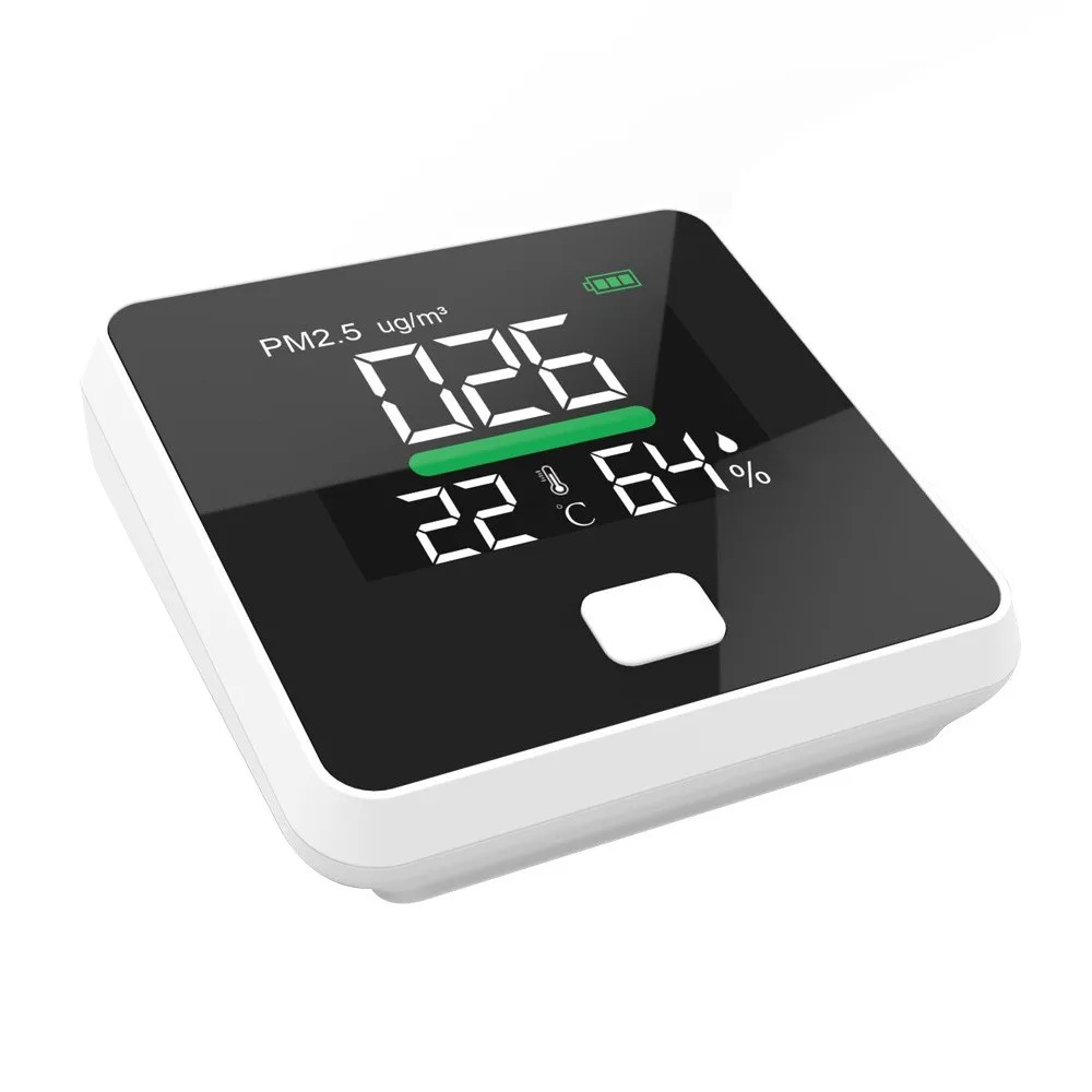 지능형 PM2.5 감지기 실내 연결 먼지 연무 레이저 센서 온도 습도 3-in-1