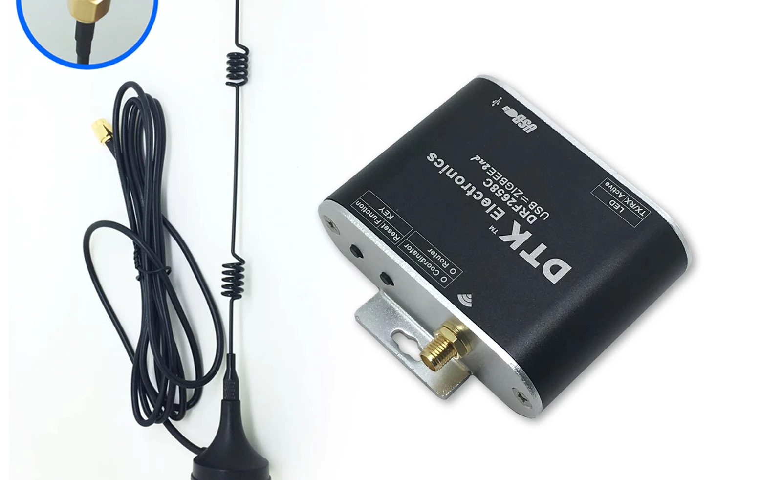 USB-ZigBee 무선 모듈1.6km 전송 CC2630 칩 CC2530 DRF2658C