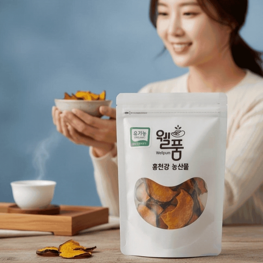유기농 강원도 단호박 말랭이 간편팩 건강한 간식 밑반찬 1kg 외 - 상품 이미지