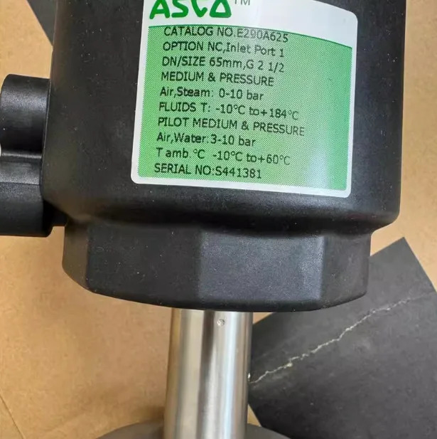 E290A625 Asco 공압 앵글 시트 밸브 G2 1/2 스레드
