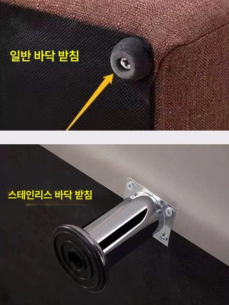 소파 수납벤치의자 스툴 현관 신발장 폭좁은 쇼파 가로 벤치수납의자 벨벳 세로 길이 - 상세 이미지 2