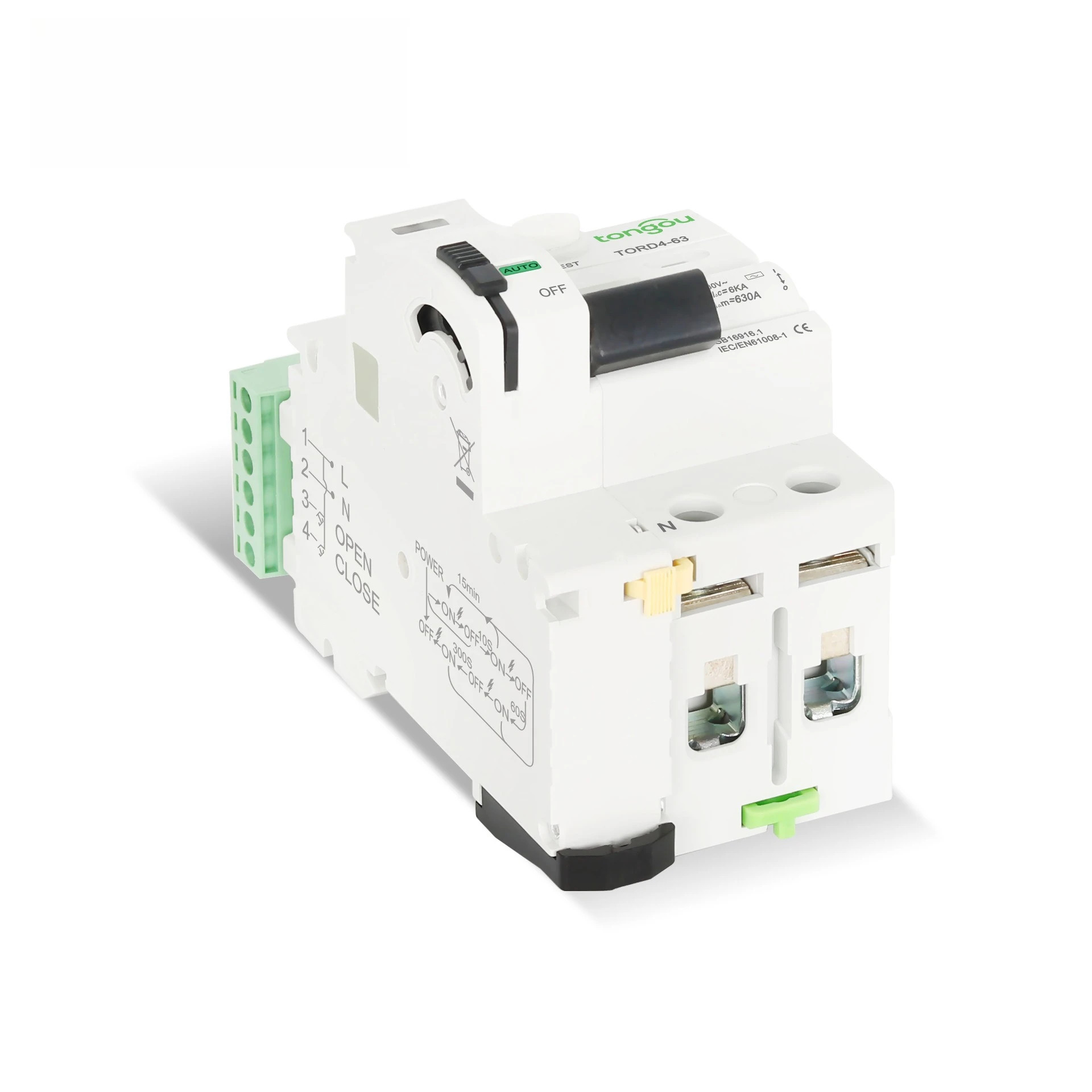 AC 누설 방지 회로차단기 자동 재폐로 2P 230V 6KA 63A