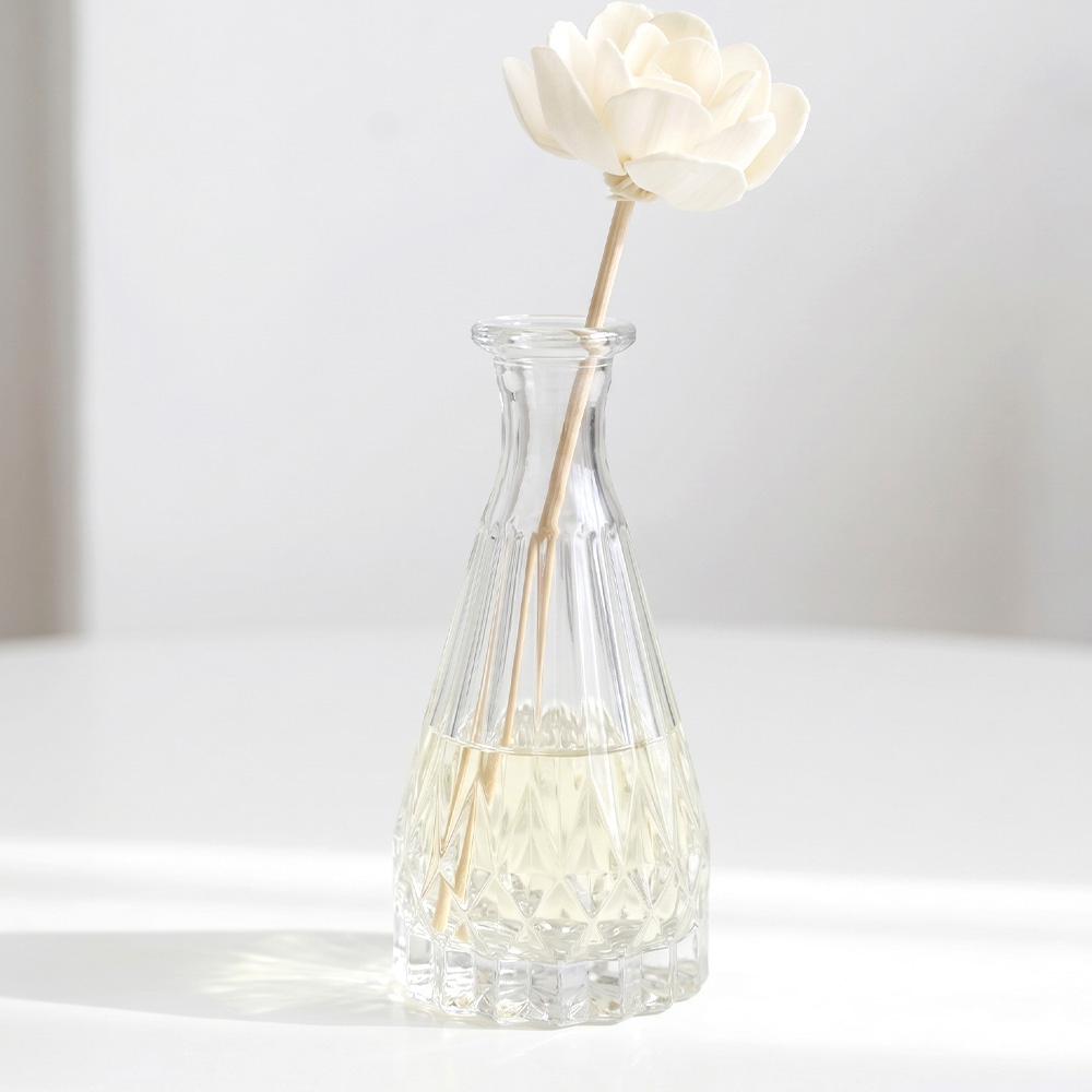 유리 미니 화병 디퓨저 용기 4type 다이아 - 상품 이미지
