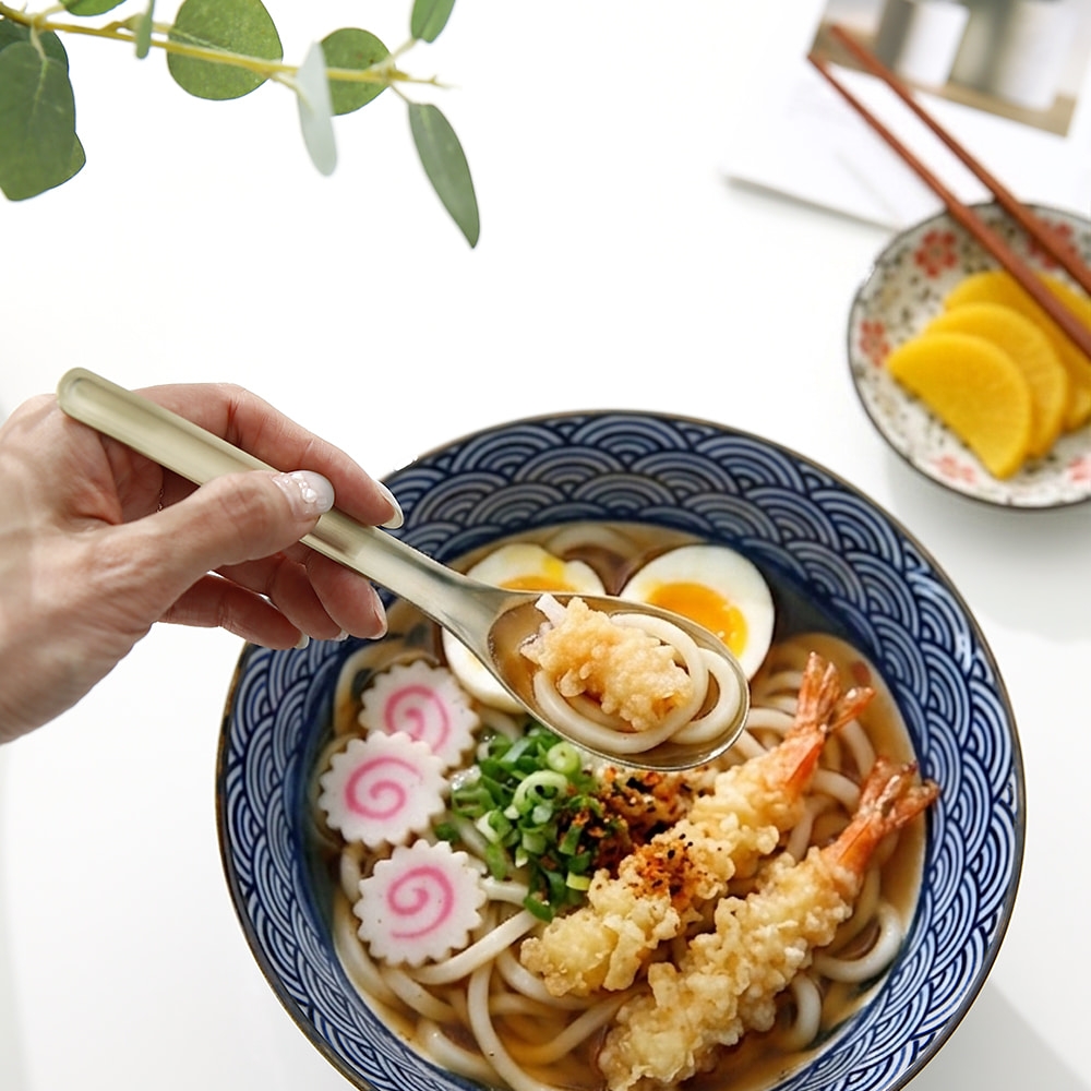 스텐 빙수스푼 요거트 아이스크림 화채 팥빙수 디저트 우동 국물 마라탕 S(소형), 실버샤틴 숟가락 - 상세 이미지 3