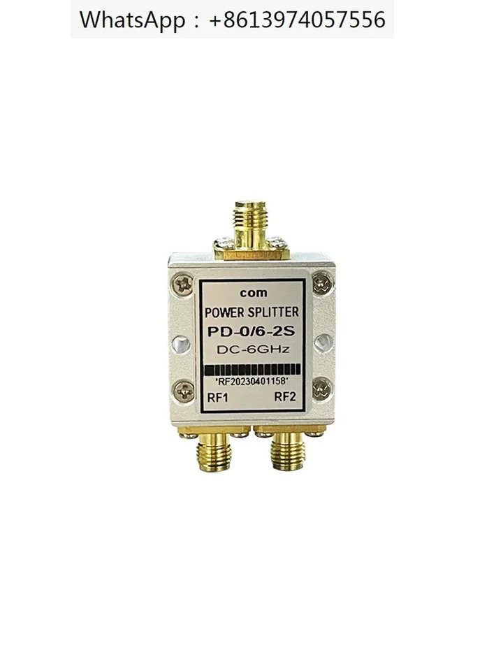 1-2 저항 전력 분배기 0-6000MHz 광대역 DC-6GSMA 듀얼 암 DC3G RF 디스트리뷰터