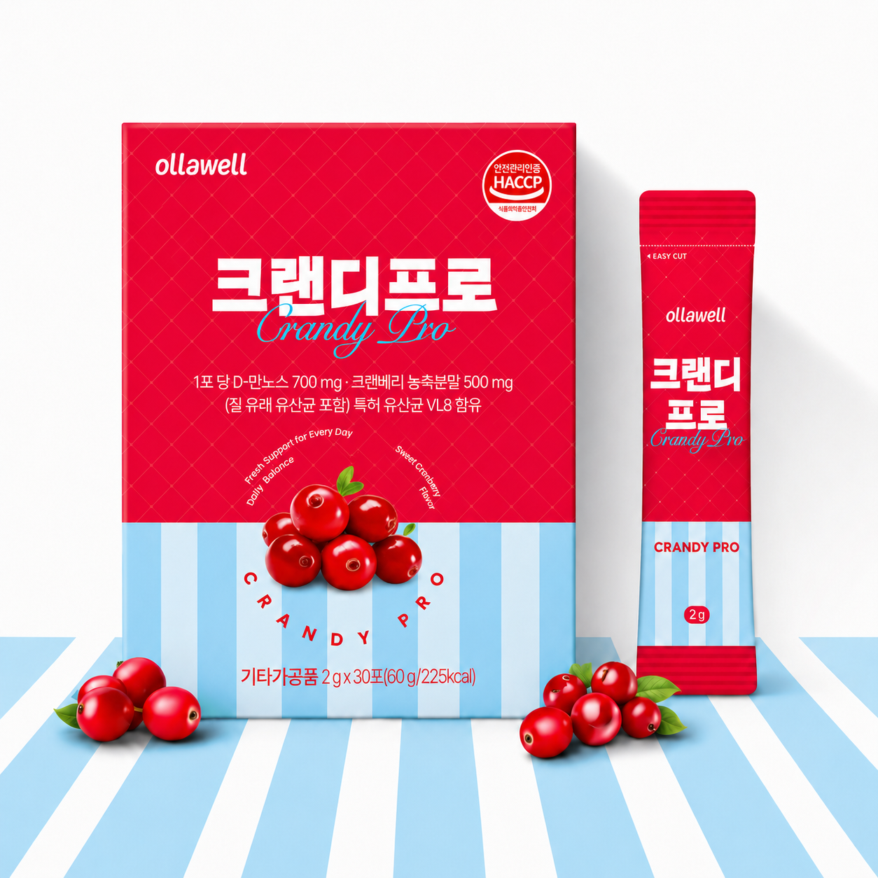 크랜디프로 크랜베리 디만노스 디마노스 질유산균 여성 Y존 케어 크린베리 30포, 1개 - 상품 이미지